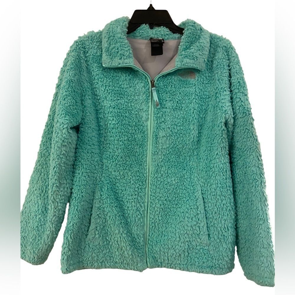 Girl’s The North Face Fuzzy Fleece Jacket Size XL (18) - Picture 1 of 7